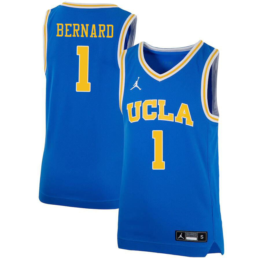 Jordan Brand Men #1 Jules Bernard UCLA Bruins College Jerseys Sale-Blue